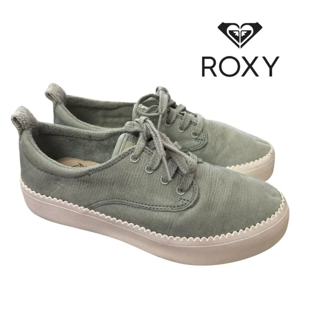 Roxy Surf Shaka Women's Mint Green Platform Sneakers 6
